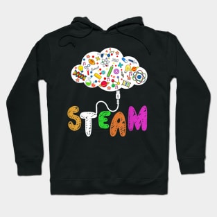 STEAM Teacher and Student Back to School STEM Gift Funny Hoodie